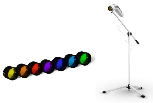 Zestaw Bioptron MedAll stayw i kolototerapia.